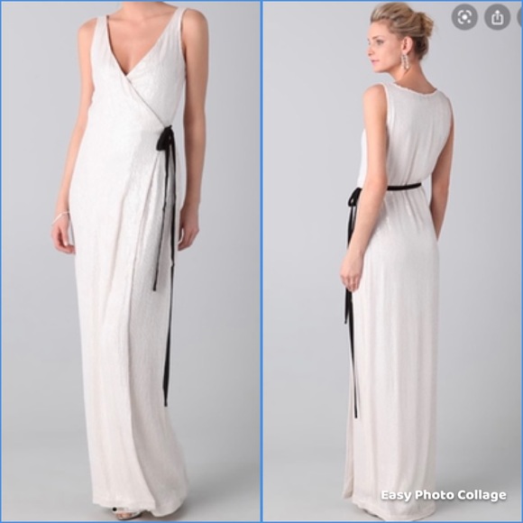 COPY - Rare🤍DIANE VON FURSTENBERG Yazhi Sequined Gown - Picture 2 of 16